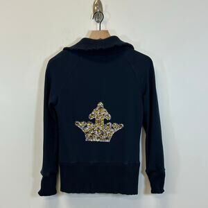 Boston Proper Sport Women’s Navy Lounge Set – Rhinestone Crown Detail Women’s S